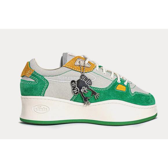 Clints Inc Stepper Green Low Top Sneakers Men's 8 Skater Streetwear Green - Picture 1 of 15